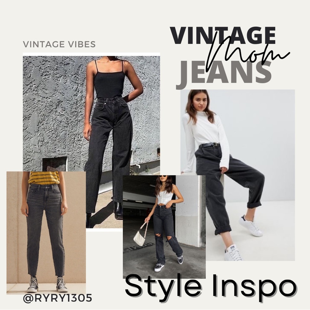 ❤️‍🔥Women’s Vintage Bill Blass Mom Jeans with Pleats Black Size 14 Petite